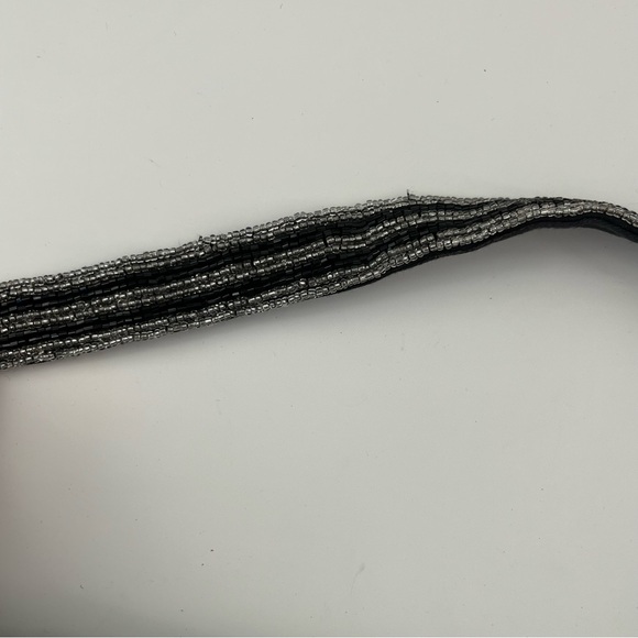 Anthropologie Fiona Bag Silver Black - Picture 6 of 10